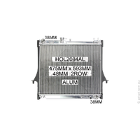 K-Sport Performance Radiator (Rodeo RA/Colorado RC 08-11/D-Max 08-12 Manual)
