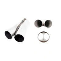 Merge Pipe from Twin 2.5in to Single 3in - Stainless Steel